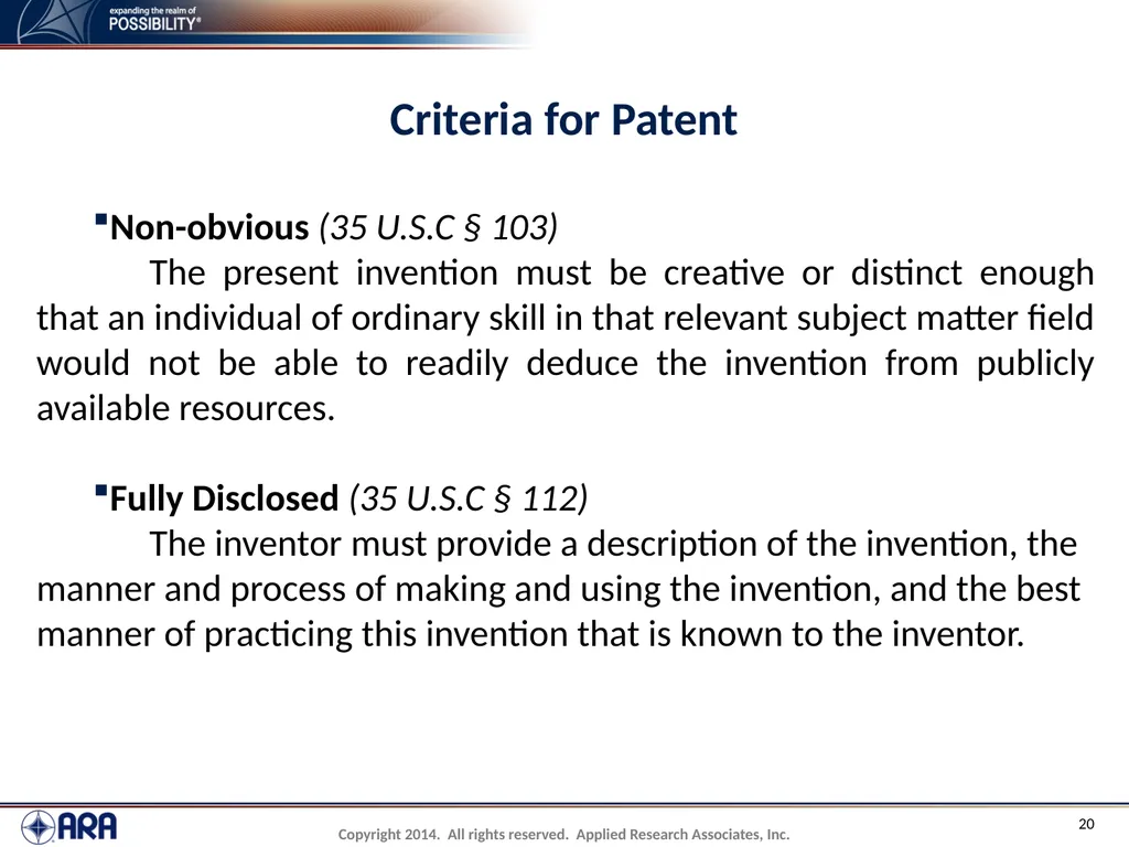 NCHRP 20-89 - Intellectual Property Management - slide 20 of 100