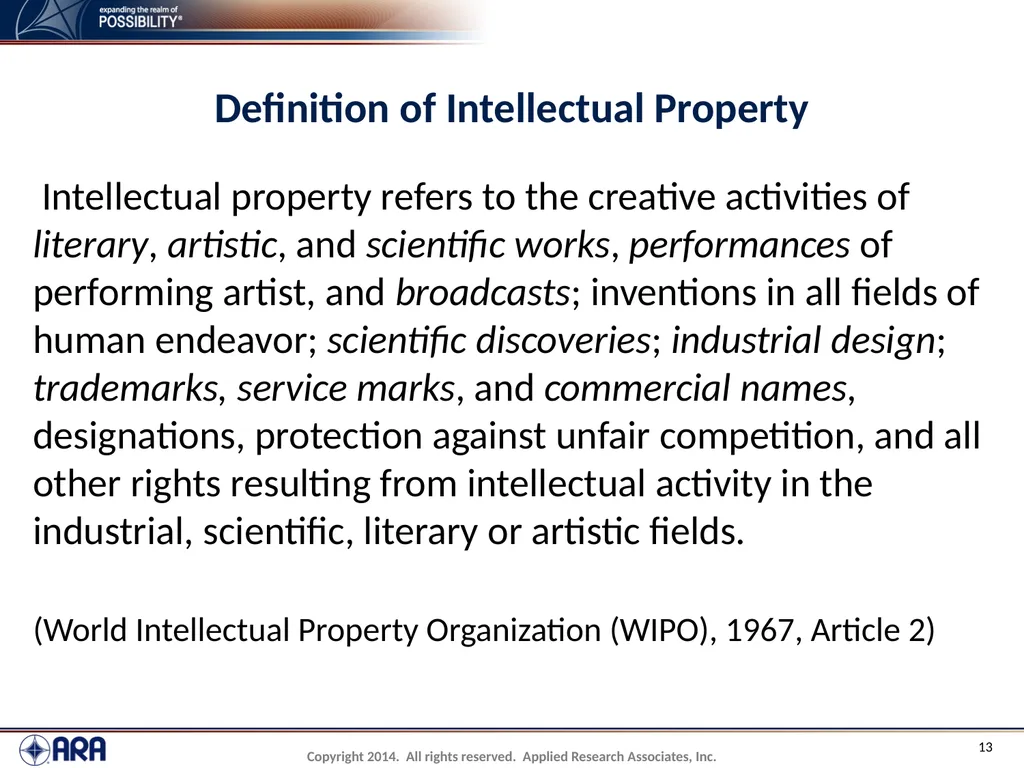NCHRP 20-89 - Intellectual Property Management - slide 13 of 100