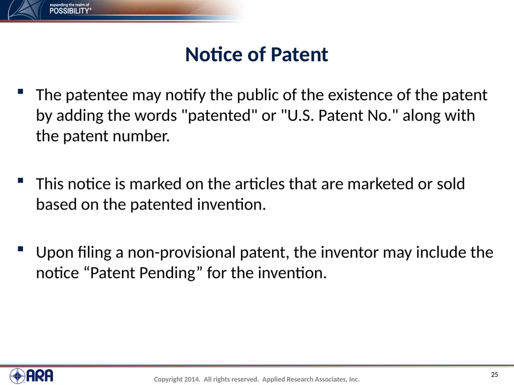 NCHRP 20-89 - Intellectual Property Management - slide 25 of 100