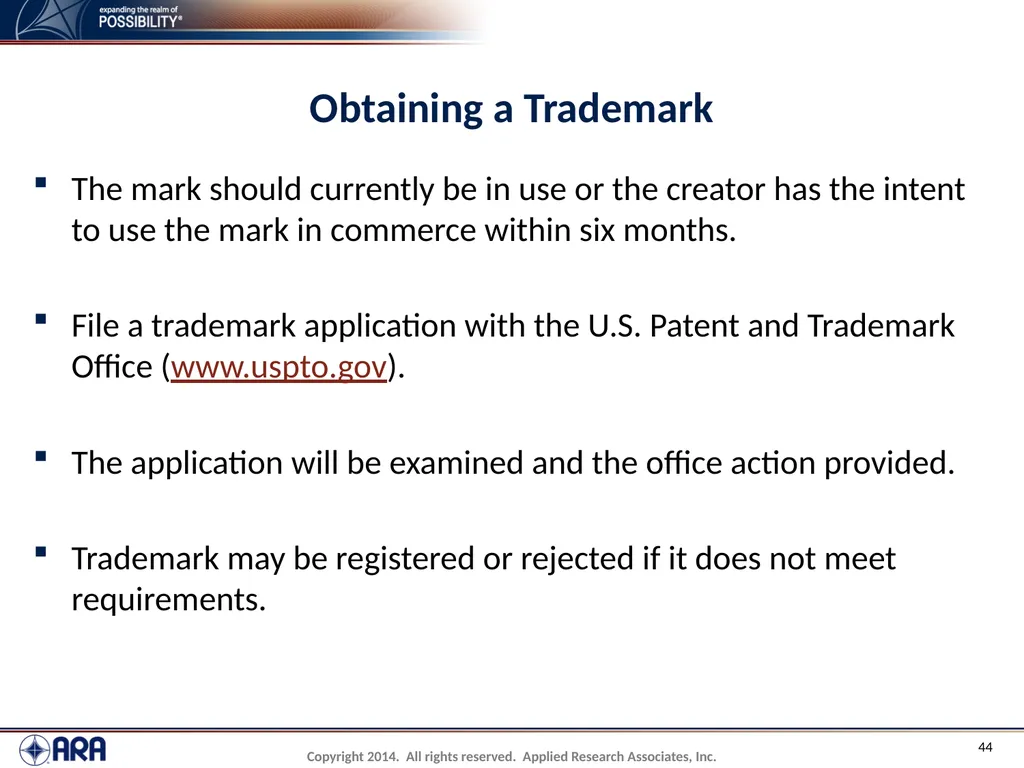 NCHRP 20-89 - Intellectual Property Management - slide 44 of 100