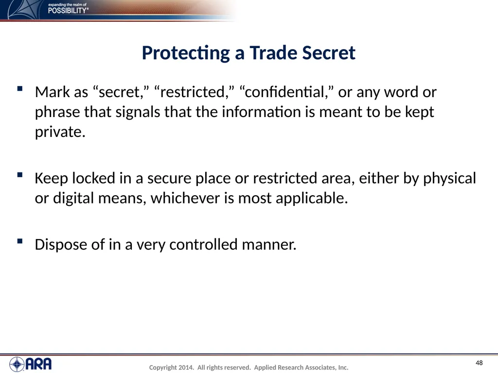 NCHRP 20-89 - Intellectual Property Management - slide 48 of 100