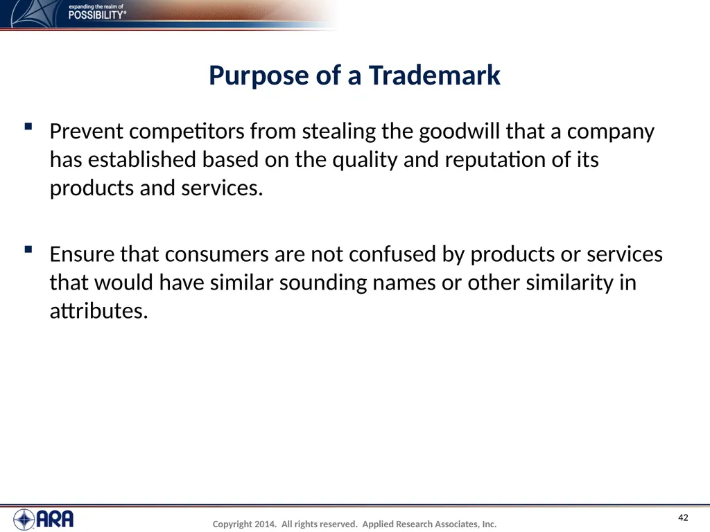 NCHRP 20-89 - Intellectual Property Management - slide 42 of 100