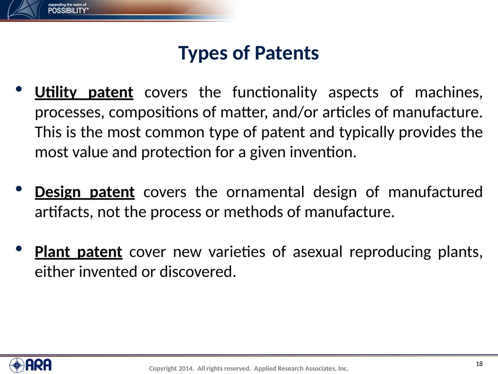 NCHRP 20-89 - Intellectual Property Management - slide 18 of 100