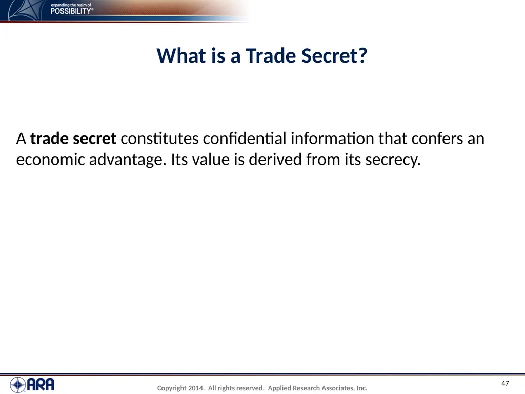 NCHRP 20-89 - Intellectual Property Management - slide 47 of 100