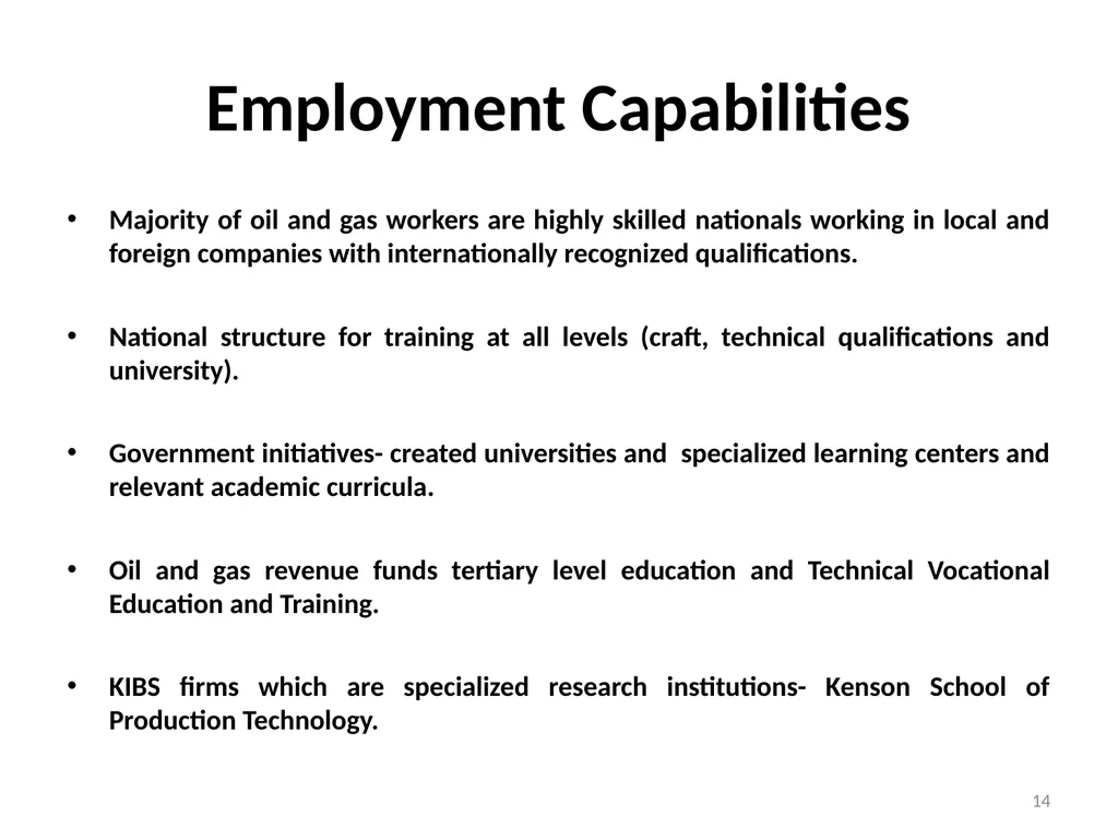 Extractive Industries as a Platform for the - slide 14 of 17