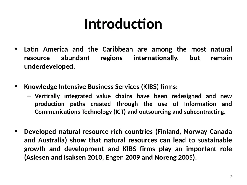 Extractive Industries as a Platform for the - slide 2 of 17
