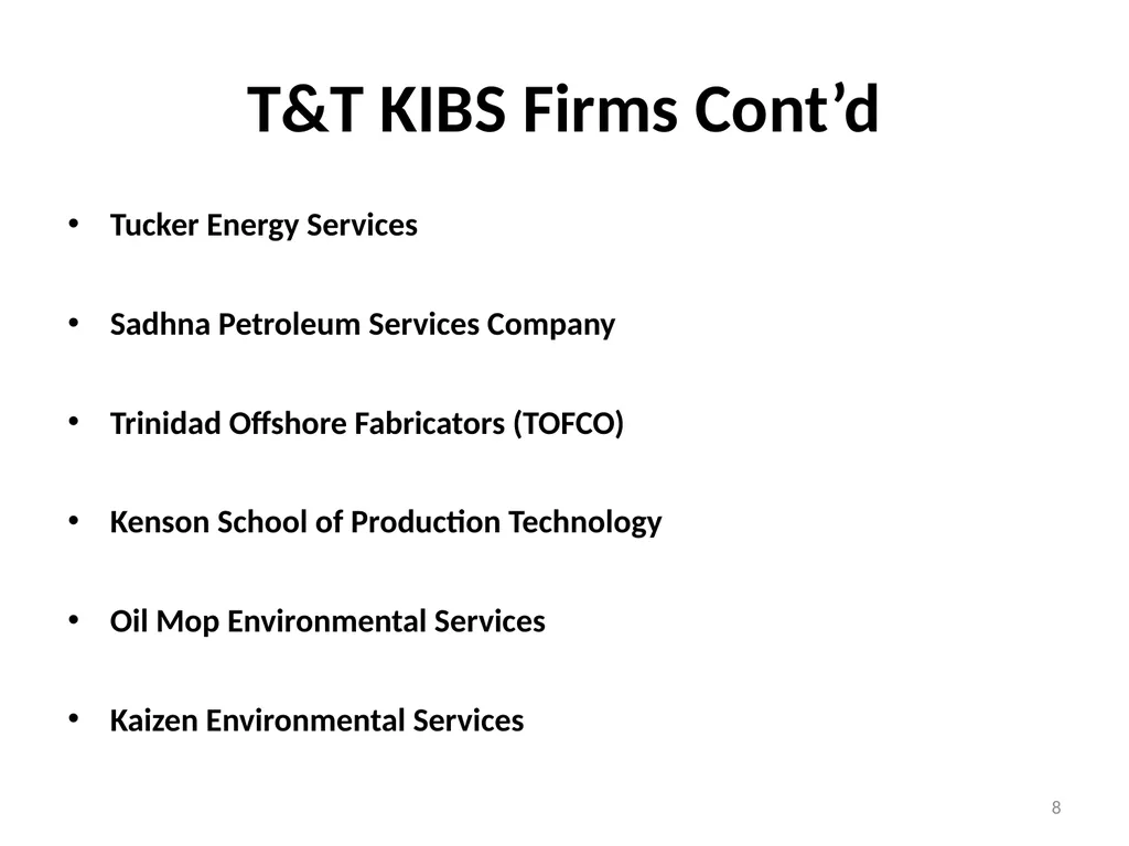Extractive Industries as a Platform for the - slide 8 of 17