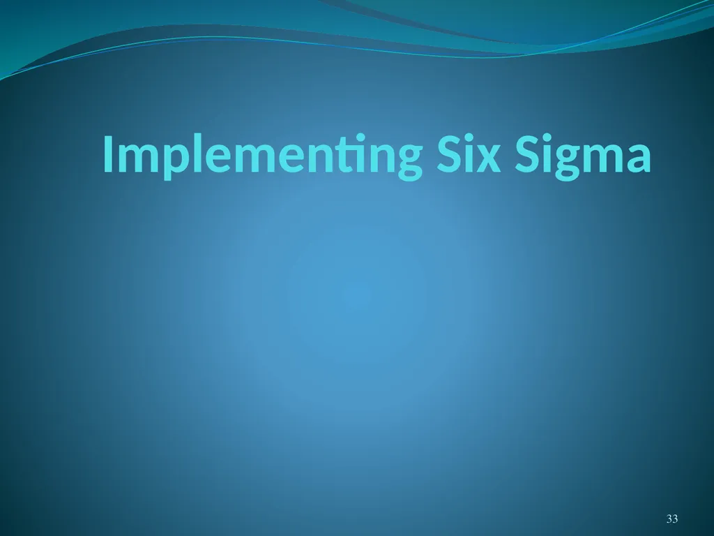 Six Sigma Chad Laux 1 Strategic Model Strategy - slide 33 of 39