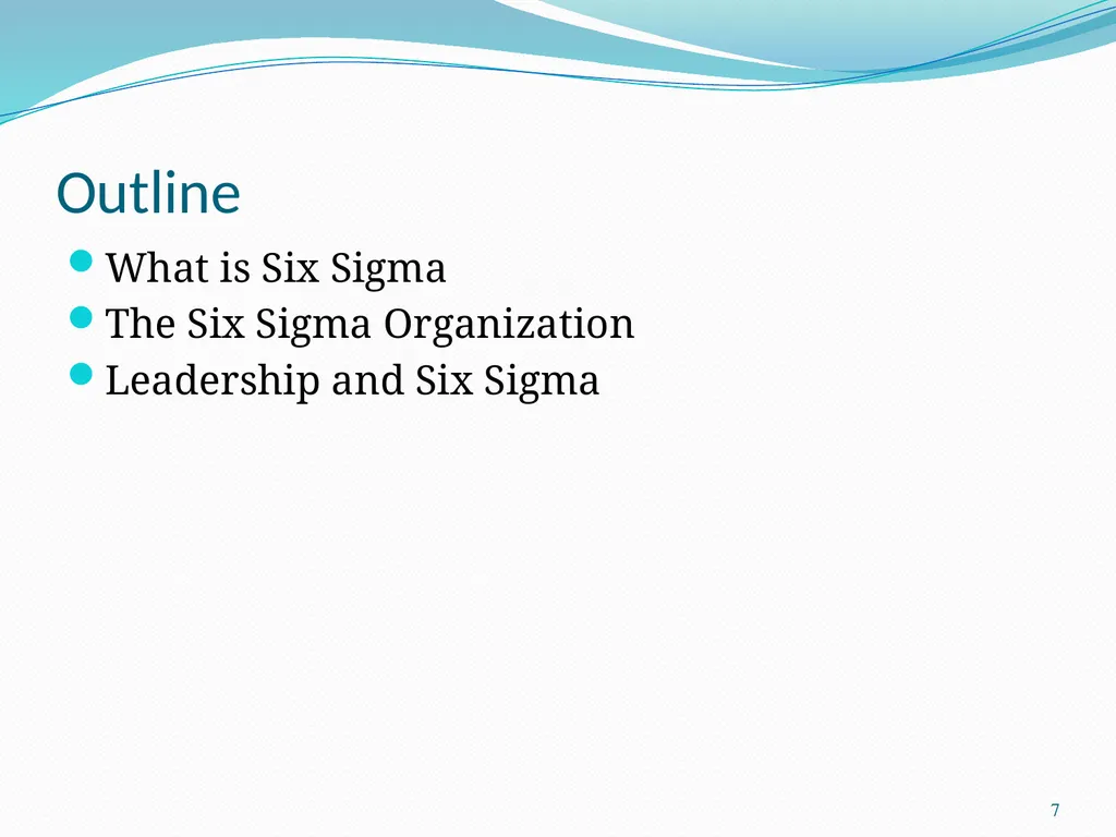 Six Sigma Chad Laux 1 Strategic Model Strategy - slide 7 of 39