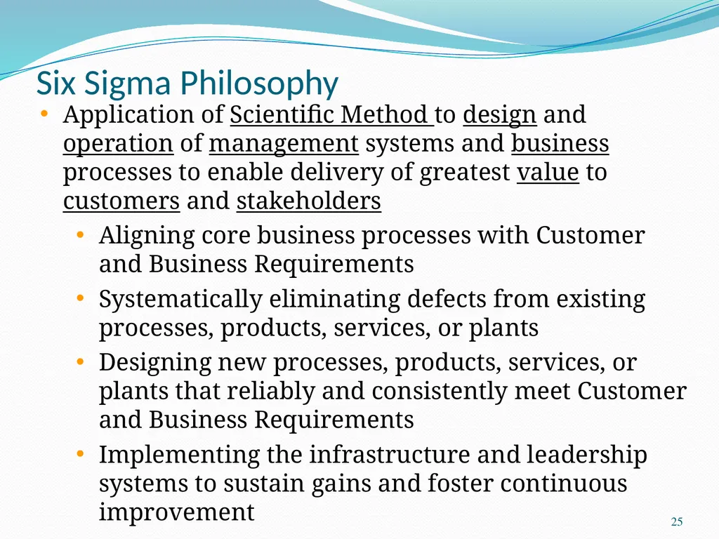 Six Sigma Chad Laux 1 Strategic Model Strategy - slide 25 of 39