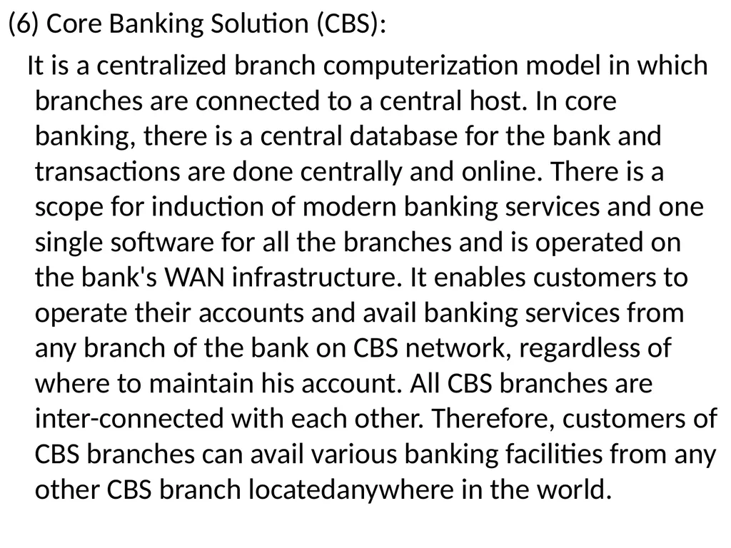 Technology in Banking CHAPTER 6 INTRODUCTION The - slide 30 of 38