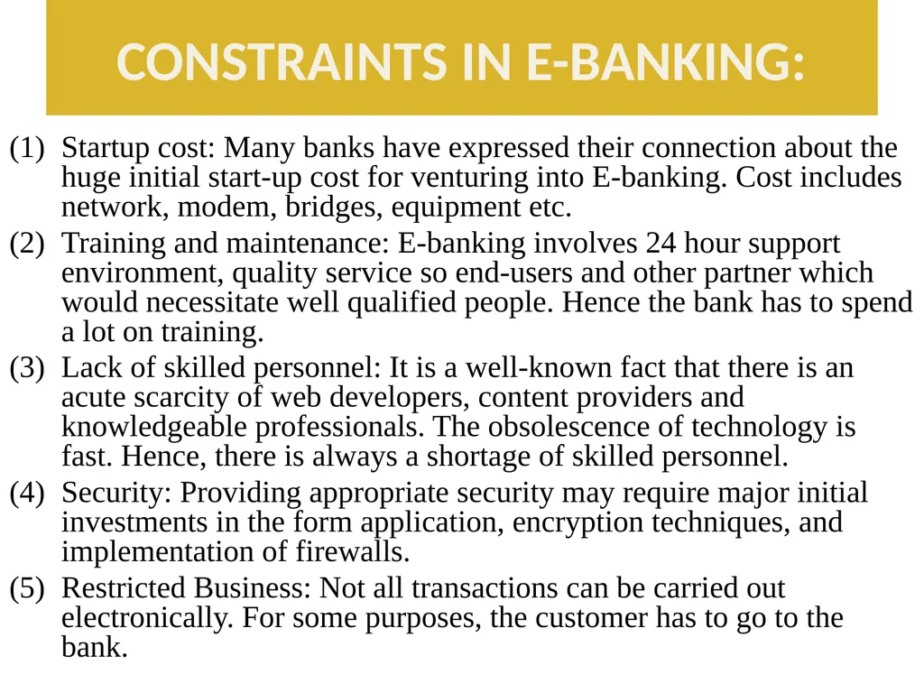 Technology in Banking CHAPTER 6 INTRODUCTION The - slide 16 of 38