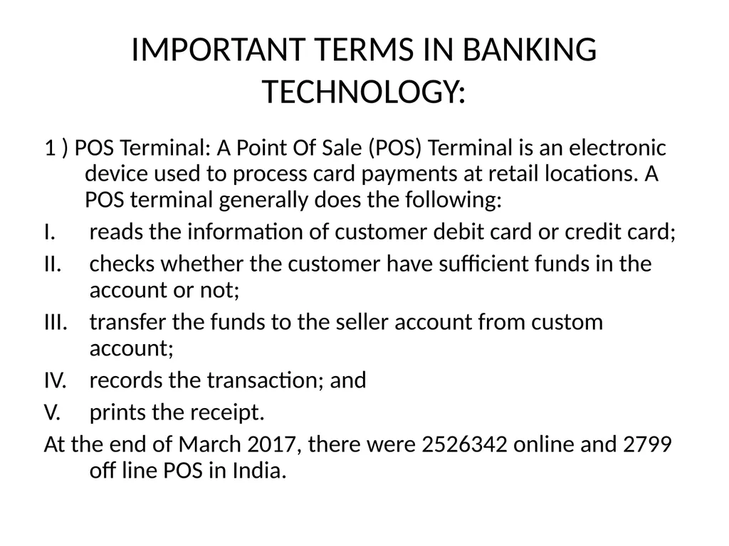 Technology in Banking CHAPTER 6 INTRODUCTION The - slide 25 of 38