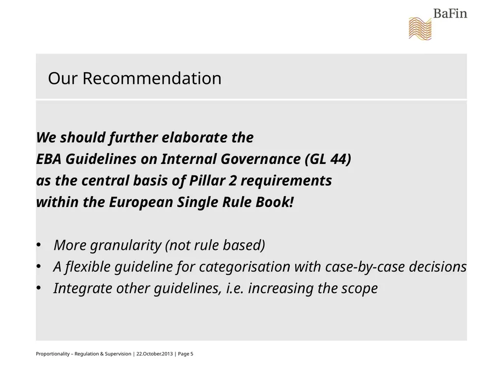 Proportionality as the Core Principle of the - slide 5 of 8
