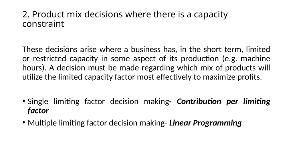 Short Term Decision Making Chathuri Senarath - slide 12 of 18