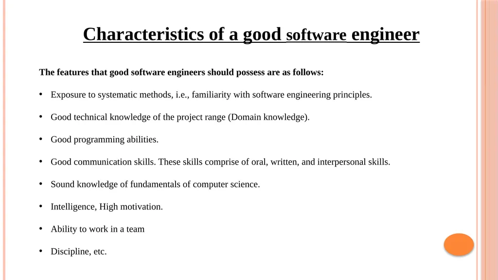 Software Engineering BCA - 4003 Software - slide 6 of 9