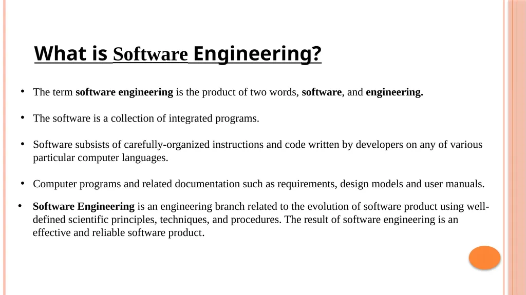 Software Engineering BCA - 4003 Software - slide 2 of 9