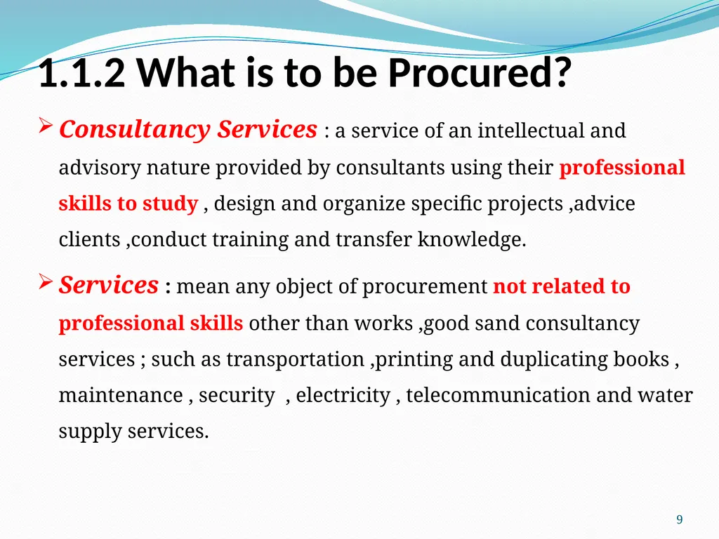 1 COTM 4504: CONTRACT ADMINISTRATION CHAPTER 1 - slide 9 of 55