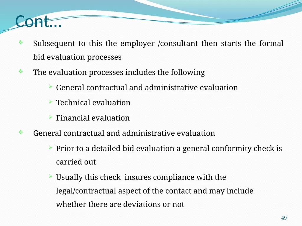 1 COTM 4504: CONTRACT ADMINISTRATION CHAPTER 1 - slide 49 of 55