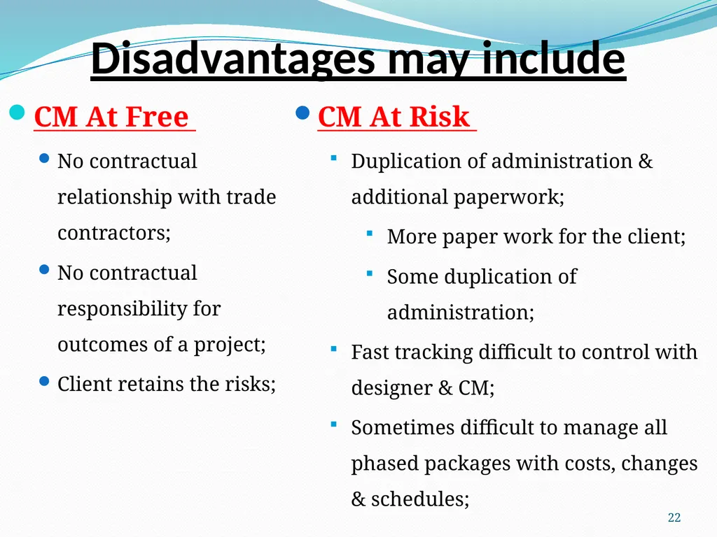 1 COTM 4504: CONTRACT ADMINISTRATION CHAPTER 1 - slide 22 of 55