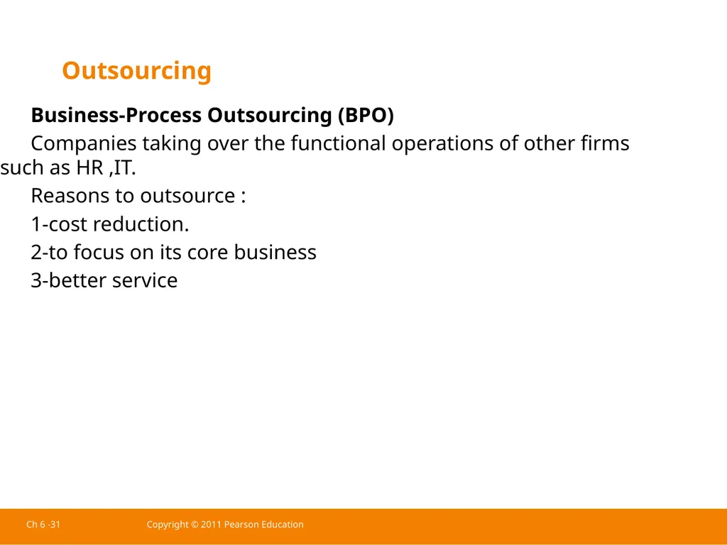 Ch 6 -1 Copyright © 2011 Pearson Education - slide 37 of 37