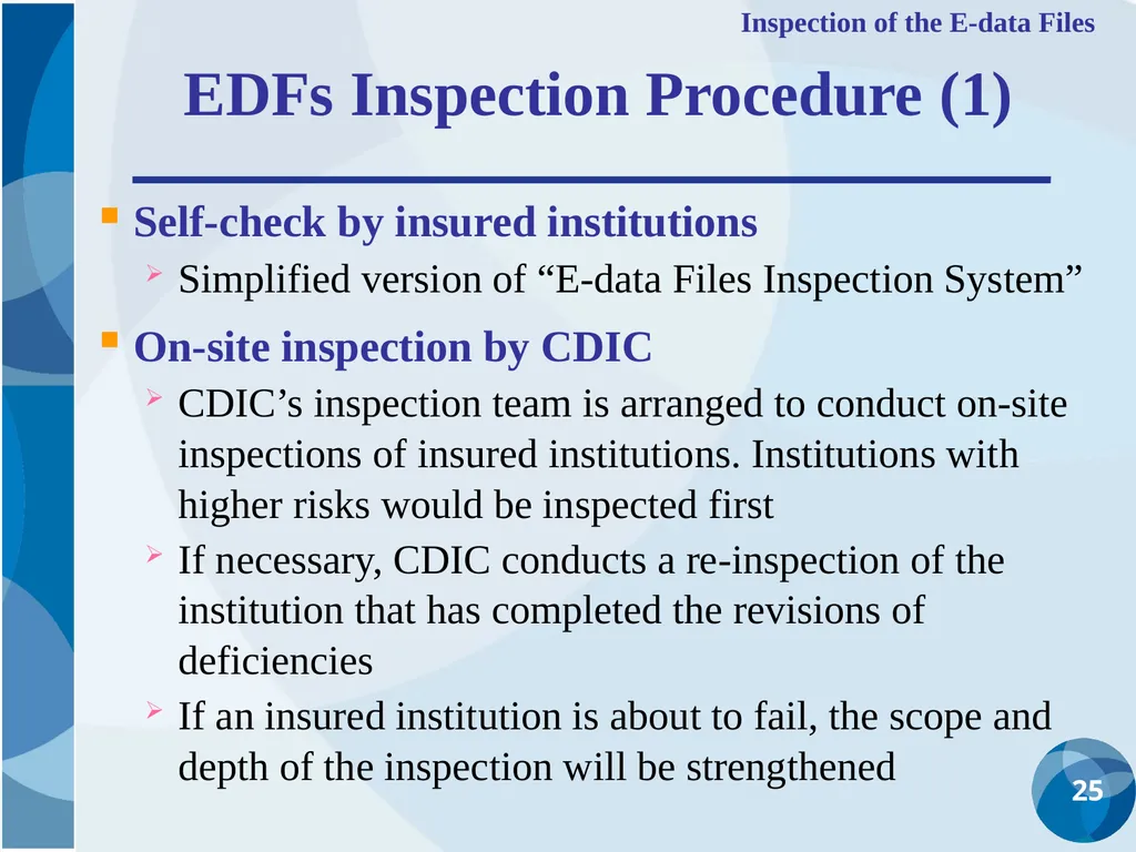 CDIC Taiwan’s Solution to Address Poor Data - slide 25 of 40