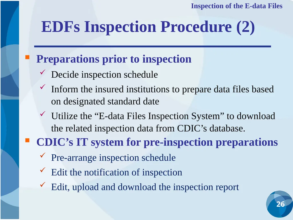 CDIC Taiwan’s Solution to Address Poor Data - slide 26 of 40