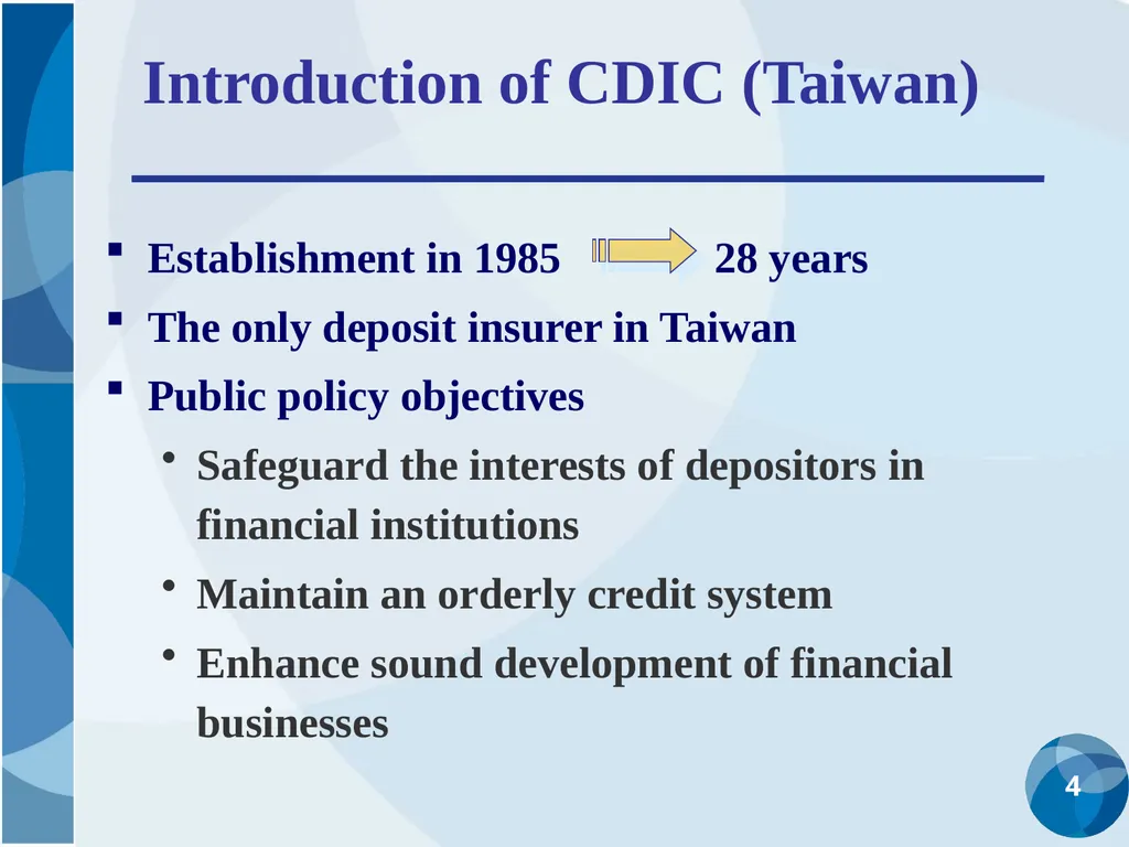 CDIC Taiwan’s Solution to Address Poor Data - slide 4 of 40
