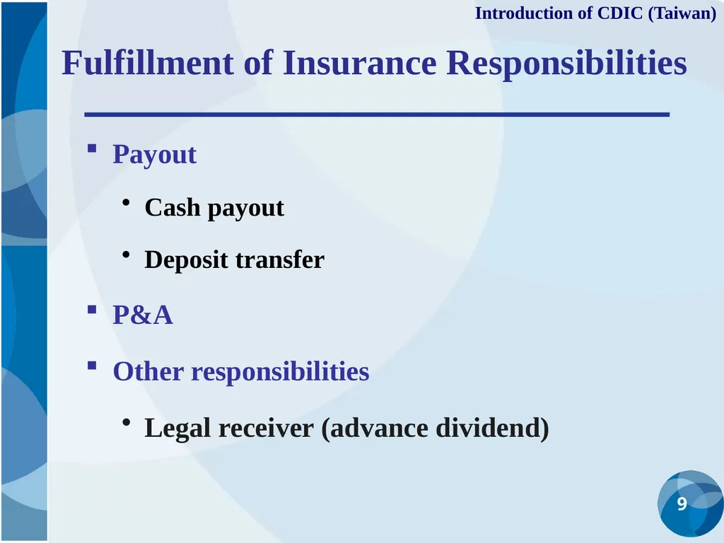 CDIC Taiwan’s Solution to Address Poor Data - slide 9 of 40