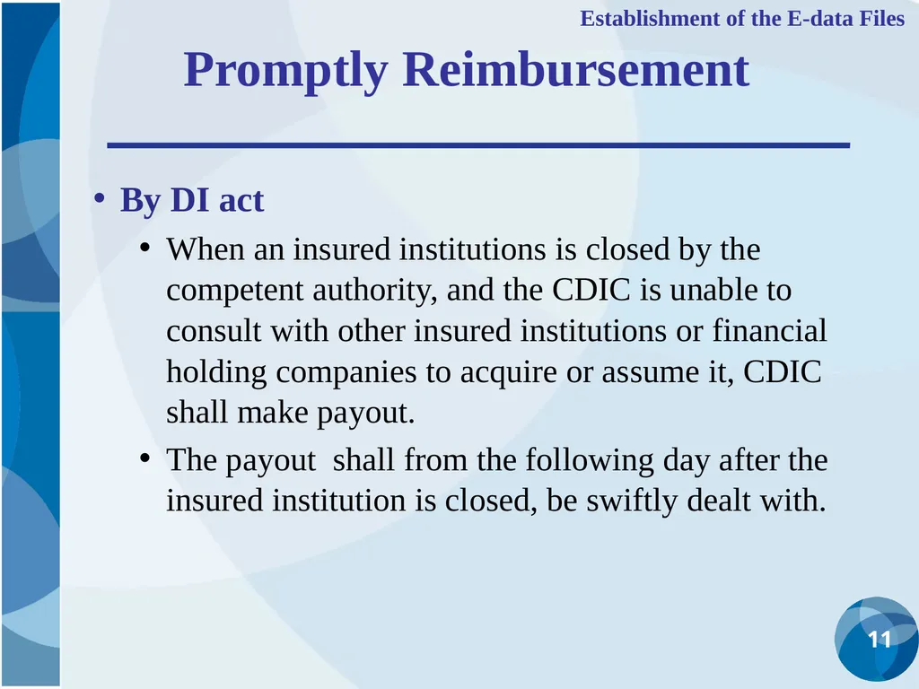 CDIC Taiwan’s Solution to Address Poor Data - slide 11 of 40