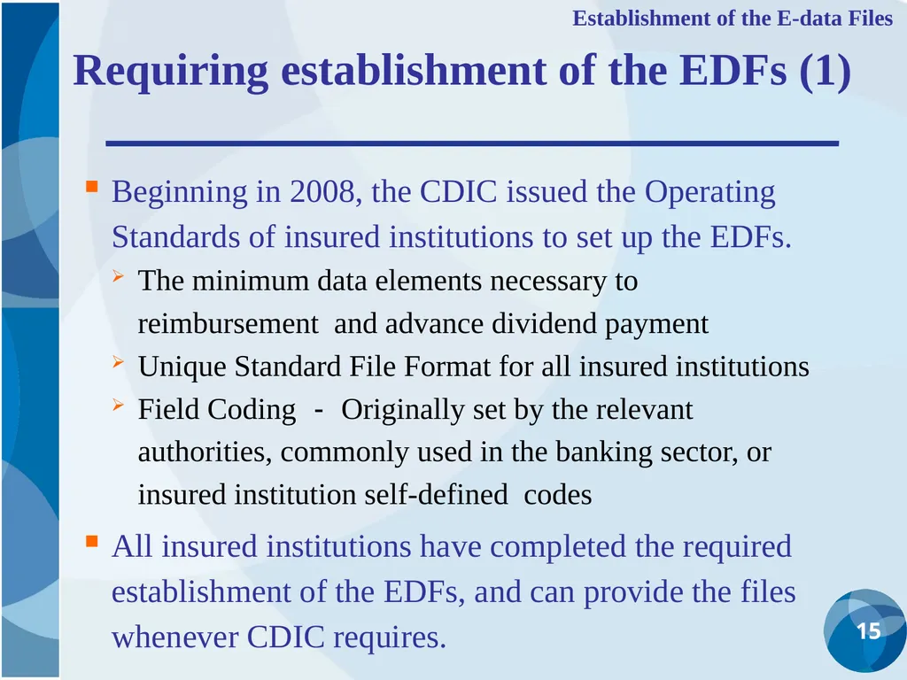 CDIC Taiwan’s Solution to Address Poor Data - slide 15 of 40