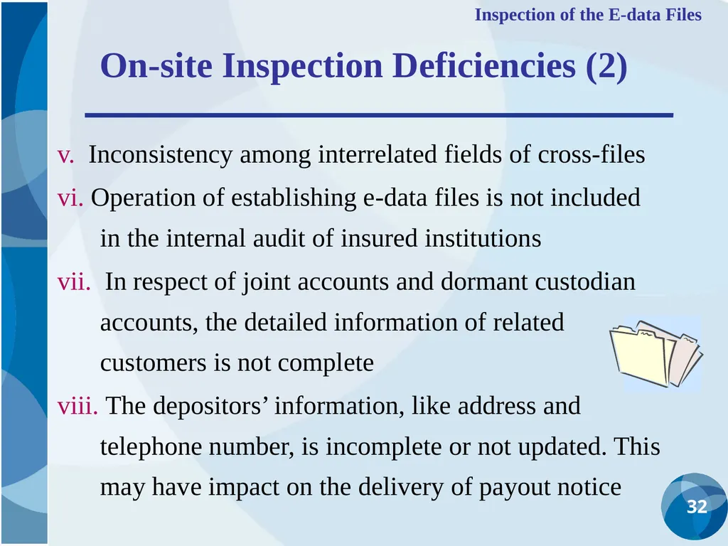 CDIC Taiwan’s Solution to Address Poor Data - slide 32 of 40