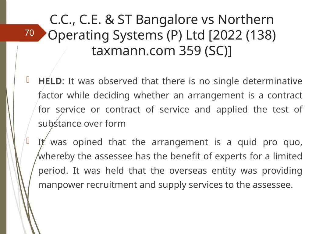 CONTROVERSIES UNDER GST V. Raghuraman Senior - slide 70 of 93