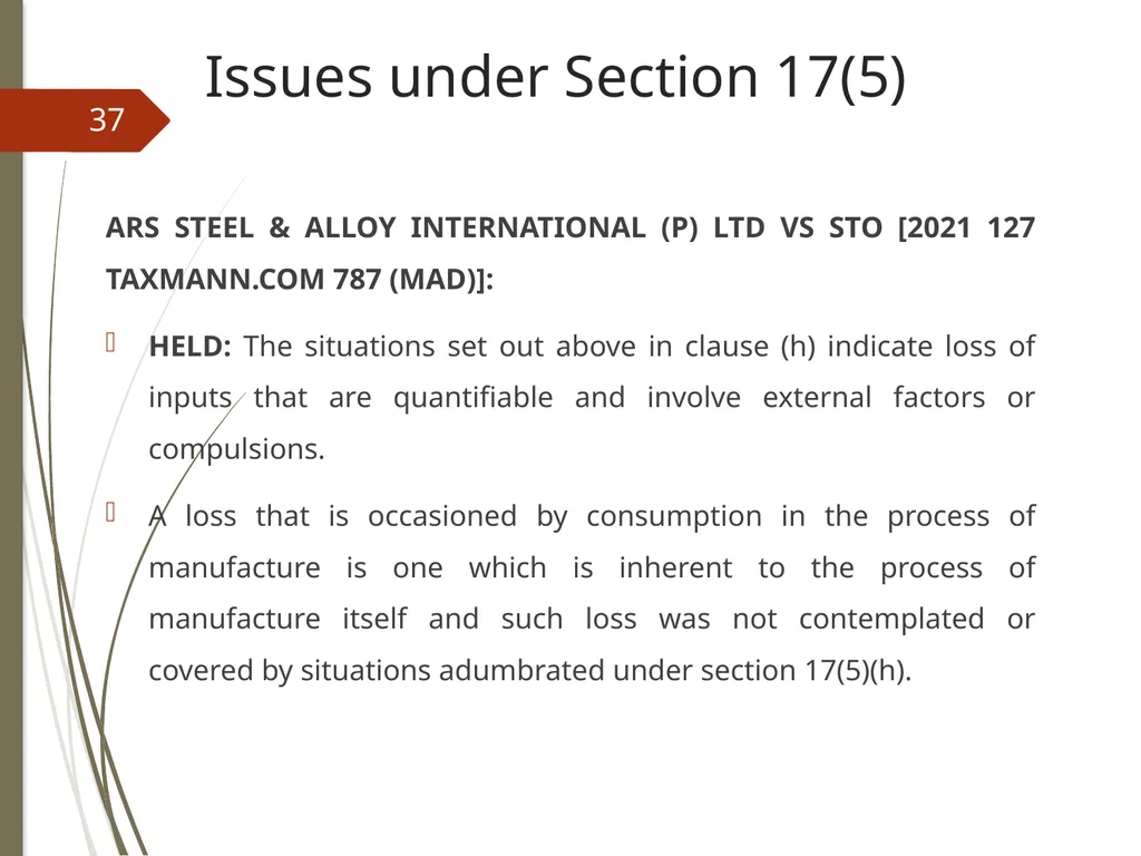 CONTROVERSIES UNDER GST V. Raghuraman Senior - slide 37 of 93