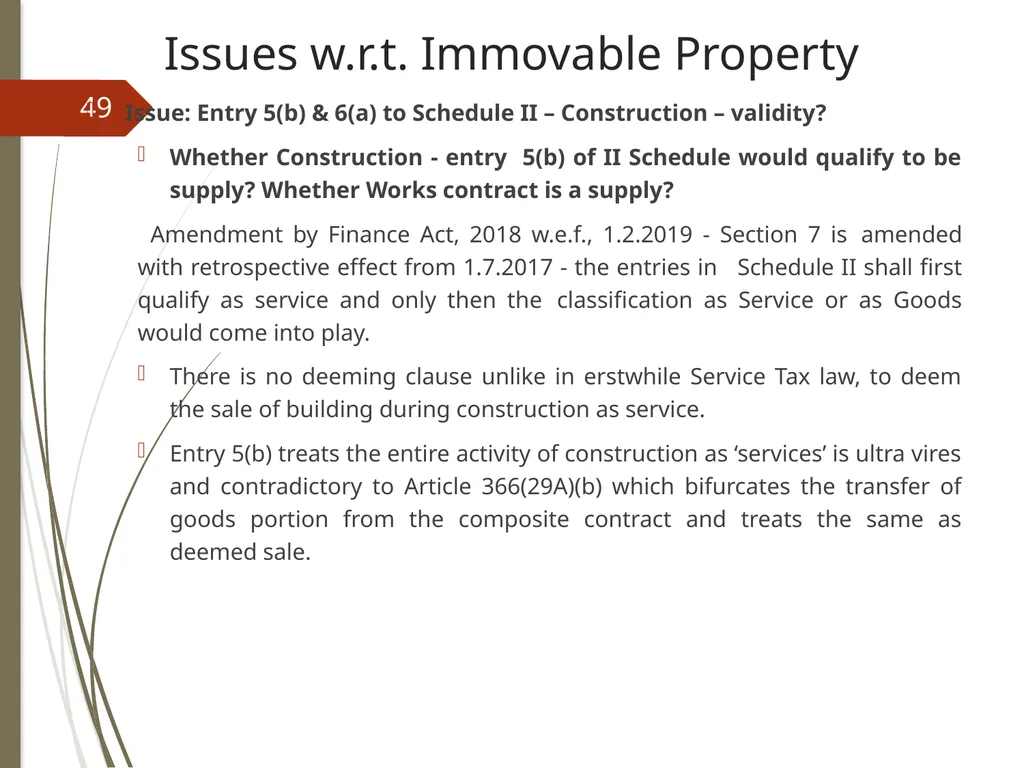 CONTROVERSIES UNDER GST V. Raghuraman Senior - slide 49 of 93
