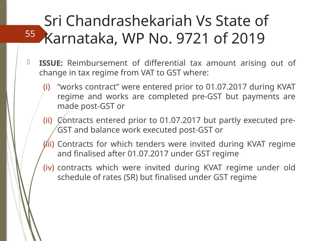CONTROVERSIES UNDER GST V. Raghuraman Senior - slide 55 of 93