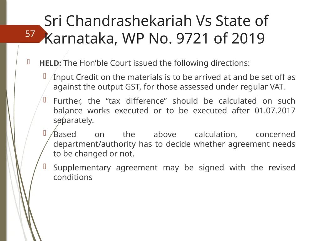 CONTROVERSIES UNDER GST V. Raghuraman Senior - slide 57 of 93