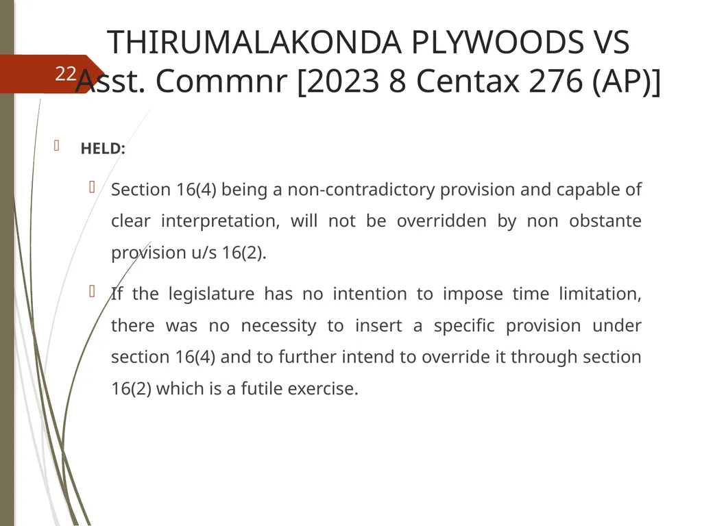 CONTROVERSIES UNDER GST V. Raghuraman Senior - slide 22 of 93