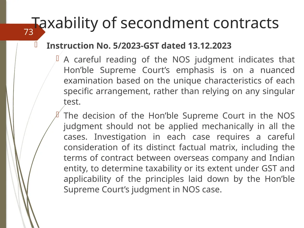 CONTROVERSIES UNDER GST V. Raghuraman Senior - slide 73 of 93