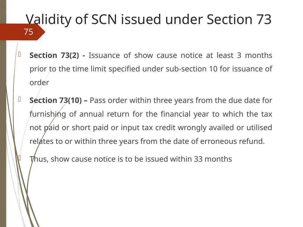 CONTROVERSIES UNDER GST V. Raghuraman Senior - slide 75 of 93