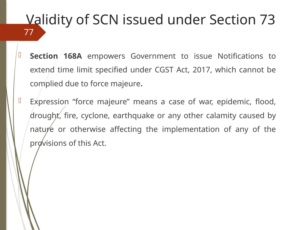 CONTROVERSIES UNDER GST V. Raghuraman Senior - slide 77 of 93