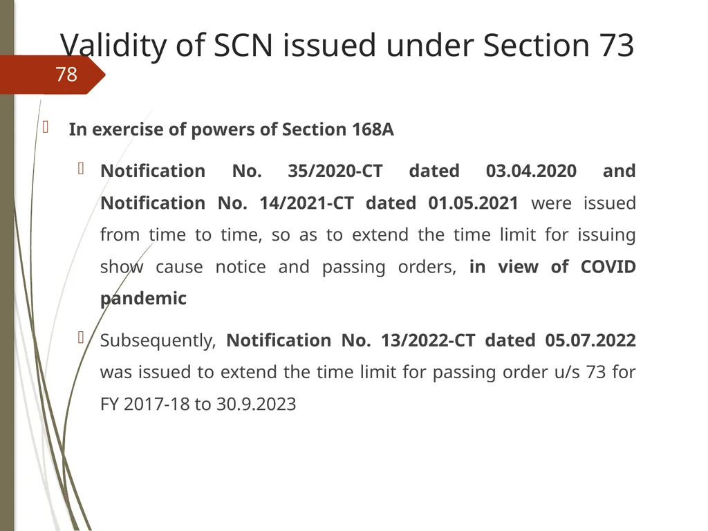 CONTROVERSIES UNDER GST V. Raghuraman Senior - slide 78 of 93