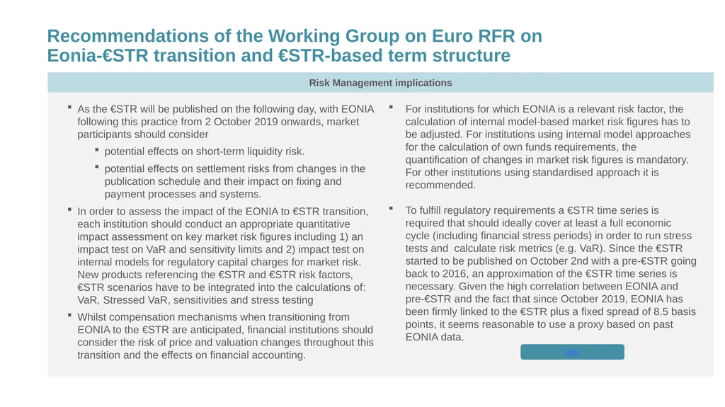 Working Group on Euro Risk-Free Rates Preparing - slide 17 of 26