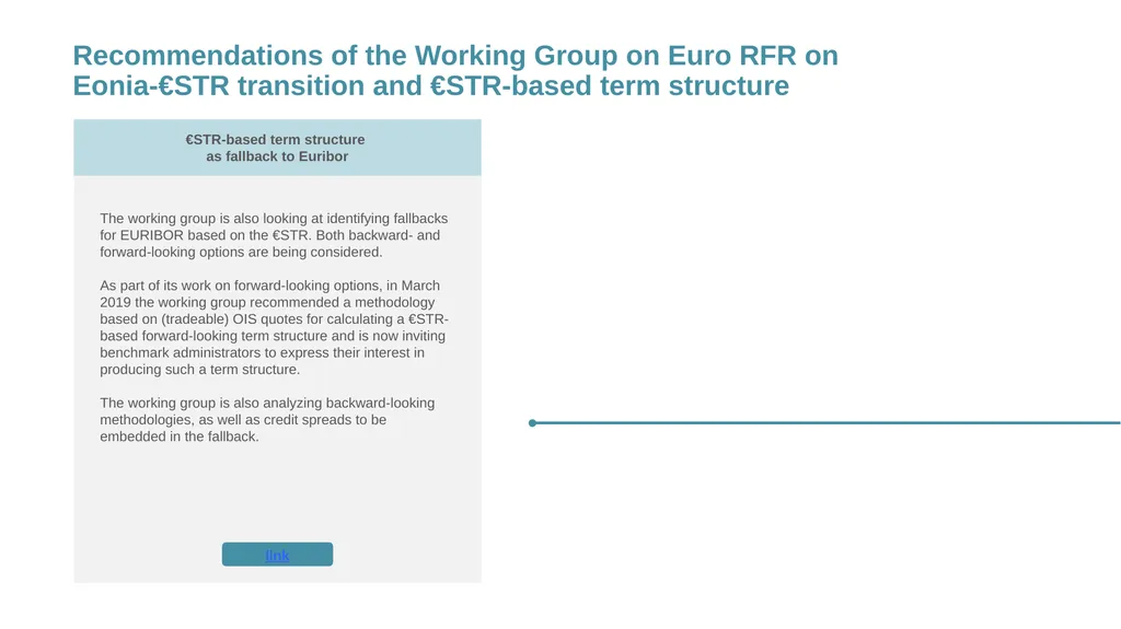 Working Group on Euro Risk-Free Rates Preparing - slide 20 of 26