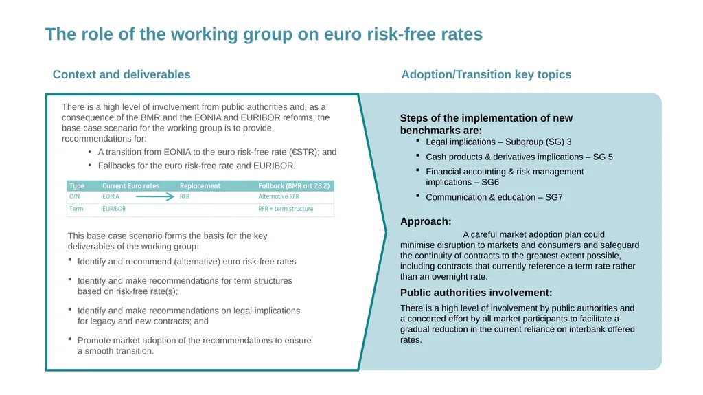 Working Group on Euro Risk-Free Rates Preparing - slide 7 of 26
