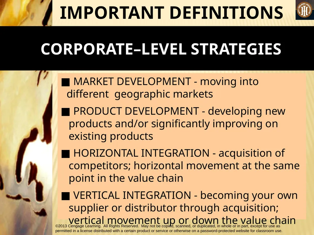 PART 2: STRATEGIC ACTIONS: STRATEGY FORMULATION - slide 10 of 58