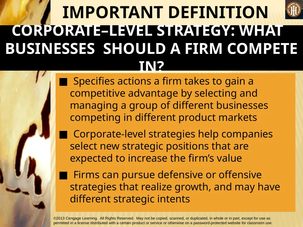 PART 2: STRATEGIC ACTIONS: STRATEGY FORMULATION - slide 9 of 58