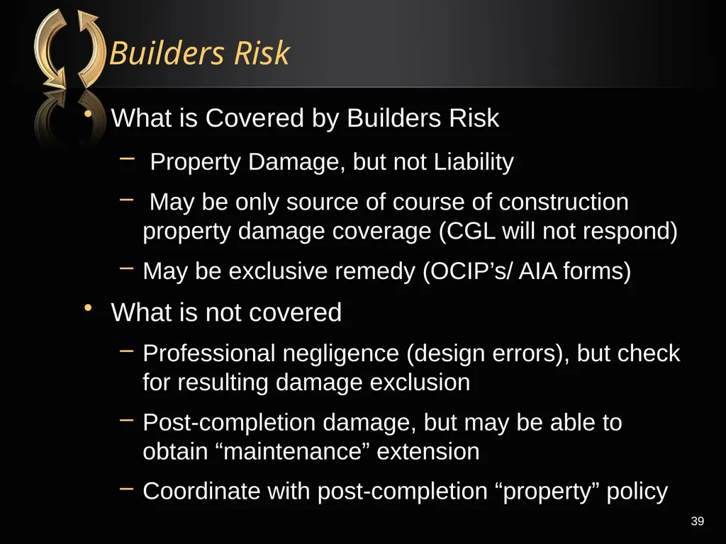 The Right Flotation Device: Changes In Insurance - slide 39 of 52
