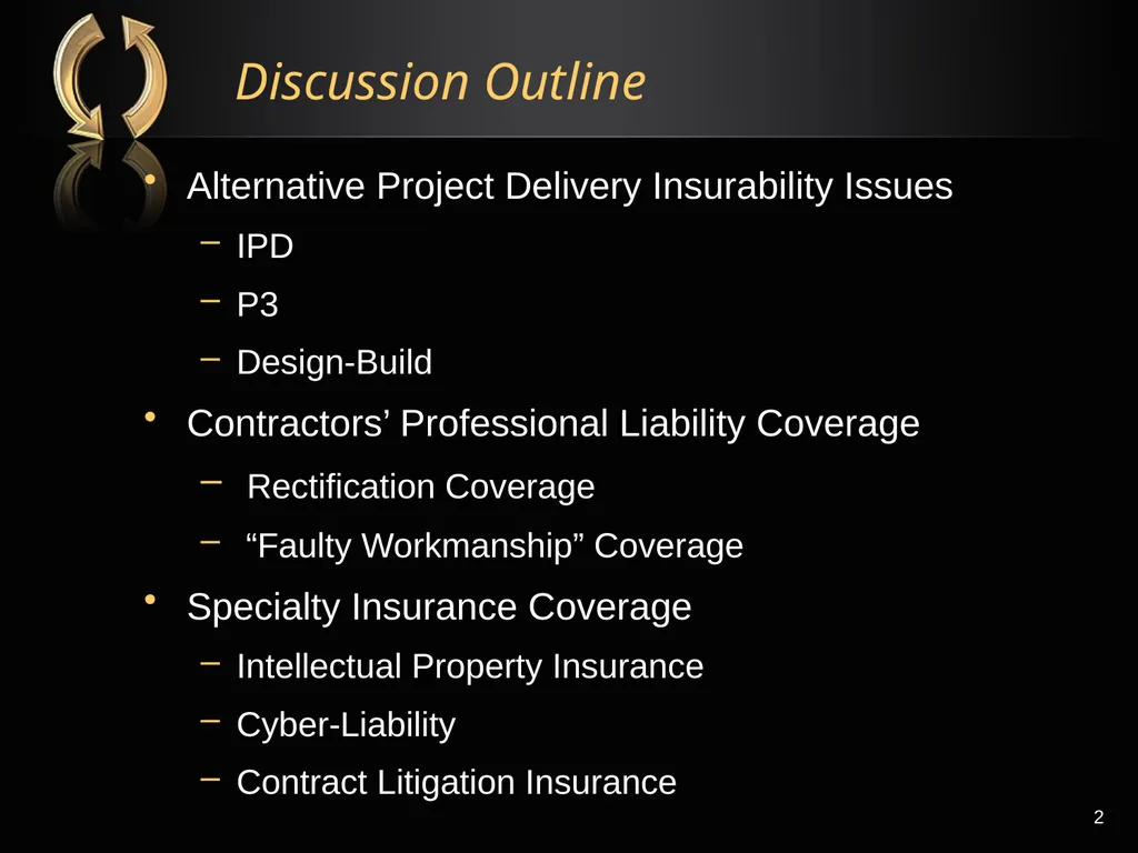 The Right Flotation Device: Changes In Insurance - slide 2 of 52