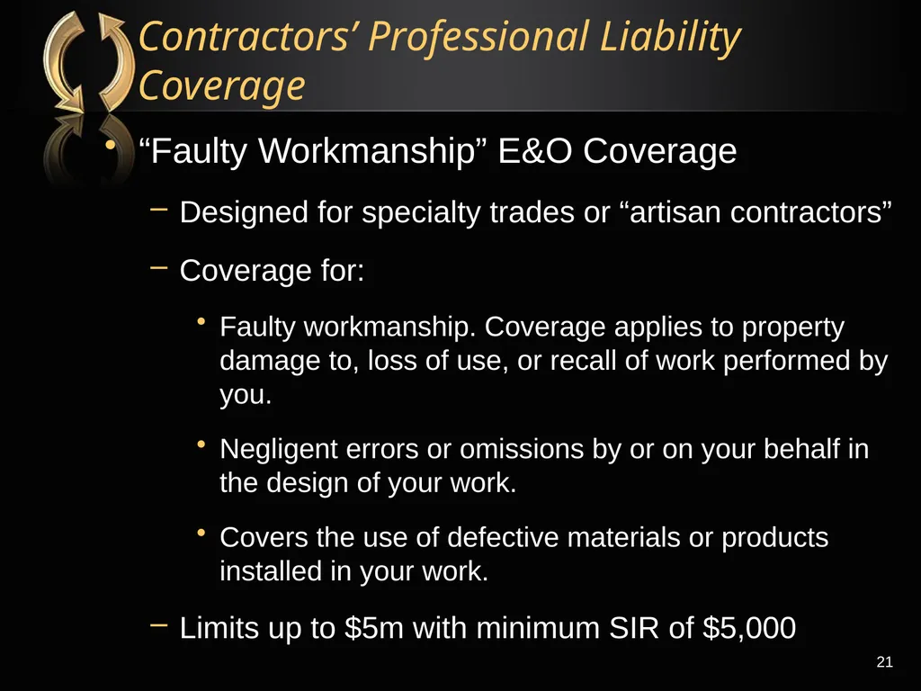 The Right Flotation Device: Changes In Insurance - slide 21 of 52